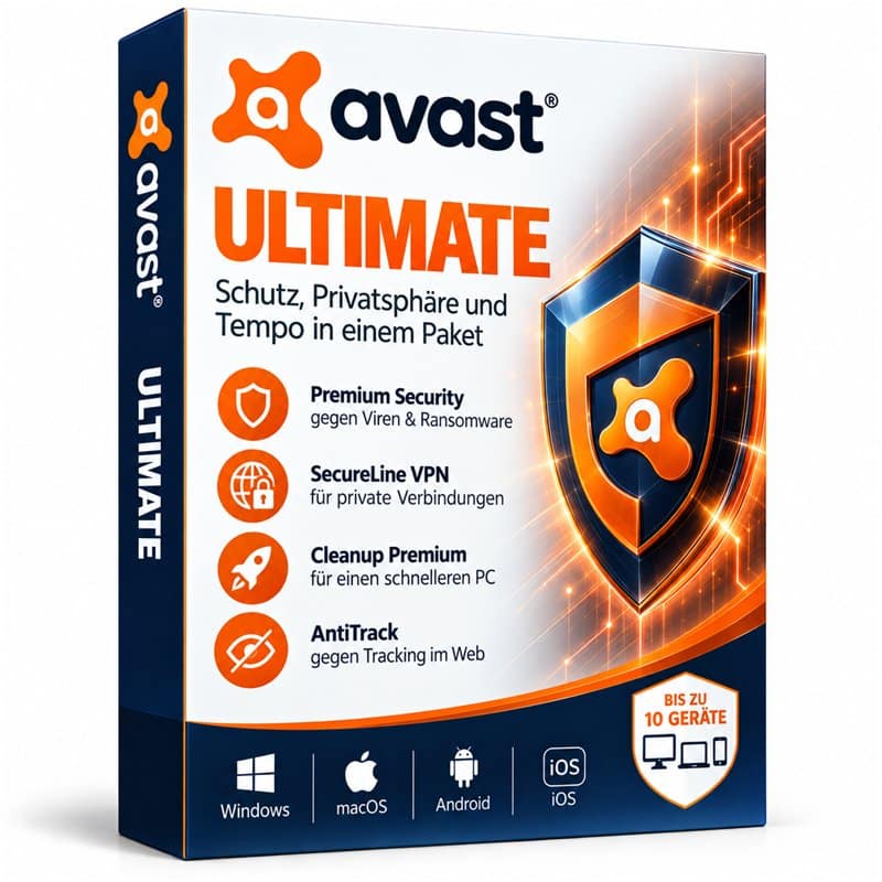 AVAST Ultimate für bis zu 10 Geräte