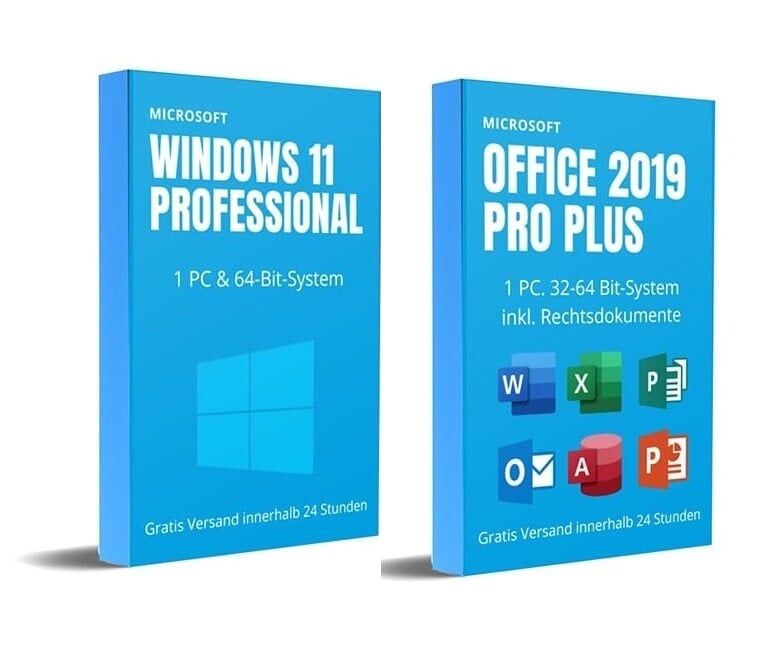 Windows 11 PRO und Office 2019 Pro Plus Bundle